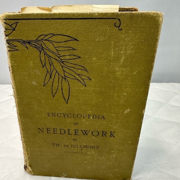 Needlework Encyclopedia Other - Antique Needlework Encyclopedia English Embroidery Pattern Guide Circa 1900 Book